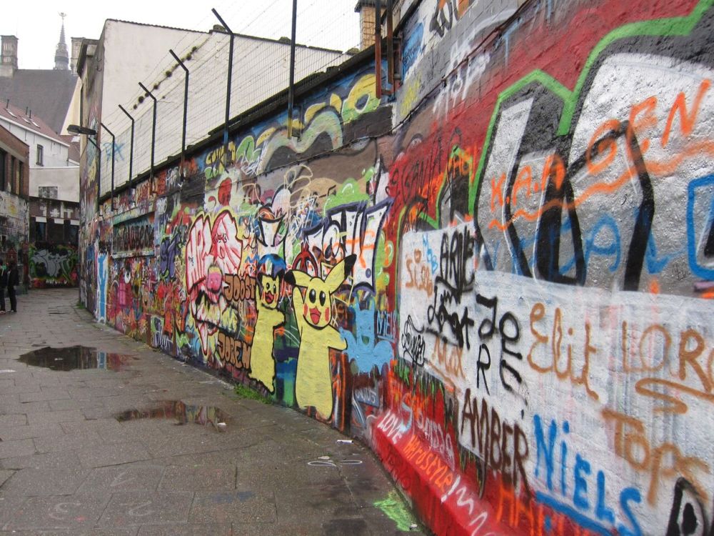 Graffiti lane in Ghent