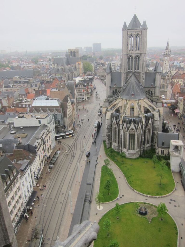 View of Ghent from its bell tower