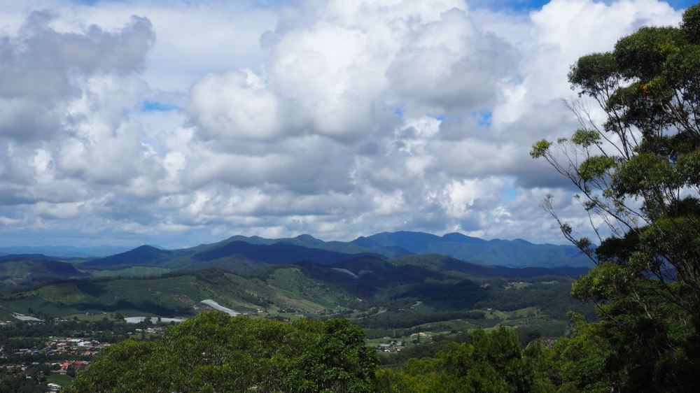 View of hinterland to the west of Coffs Harbour