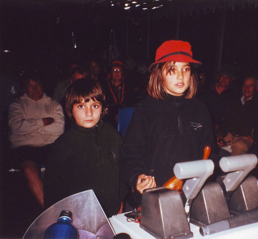 Ruby Clare driving the ferry_blog
