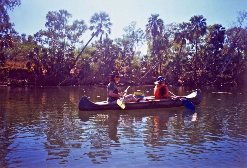 S-R on canoe Roper River_blog