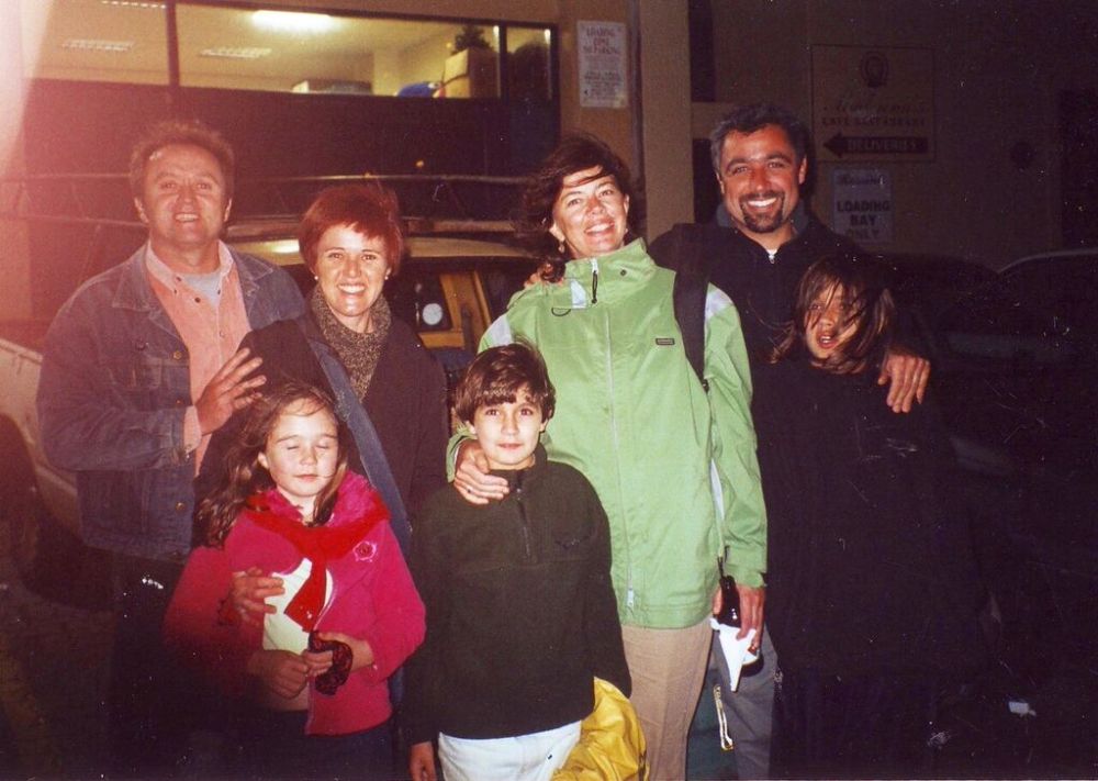 Martin Anda and his partner Jill and daughter Mim