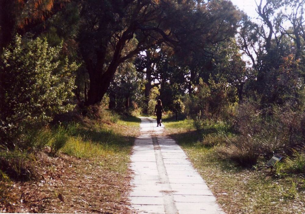 Ruby walking in Kings Park, Perth W.A.