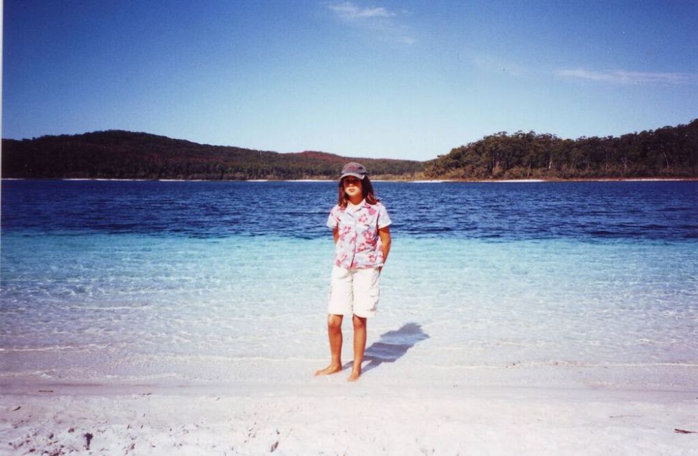 Ruby at Lake McKenzie, Fraser Island, Queensland